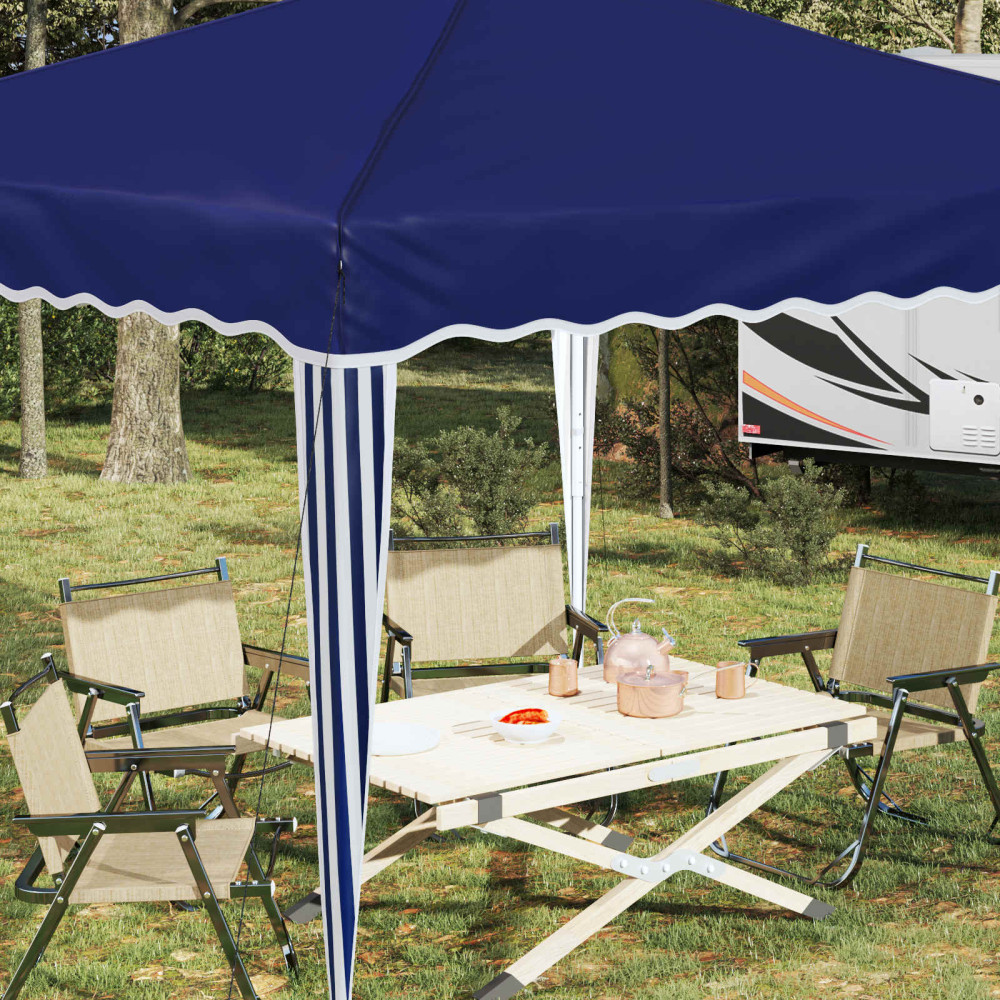 Produktbild för Pop-up Partytält 288 x 288 x 245 cm Blå Oxford Tyg