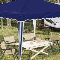 Produktbild för Pop-up Partytält 288 x 288 x 245 cm Blå Oxford Tyg