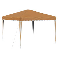 Produktbild för Pop-up Partytält 288 x 288 x 245 cm Beige Oxford Tyg