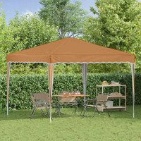 Produktbild för Pop-up Partytält 288 x 288 x 245 cm Beige Oxford Tyg
