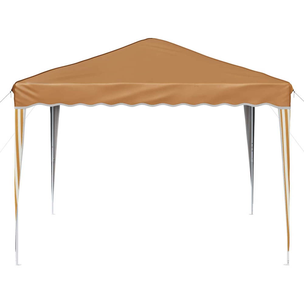 Produktbild för Pop-up Partytält 288 x 288 x 245 cm Beige Oxford Tyg