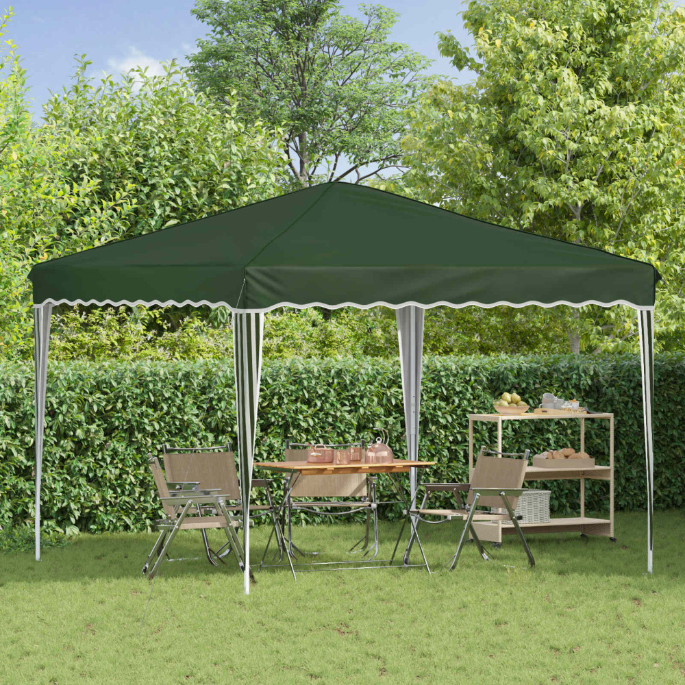 Produktbild för Pop-up Partytält 288 x 288 x 245 cm Grön Oxford Tyg