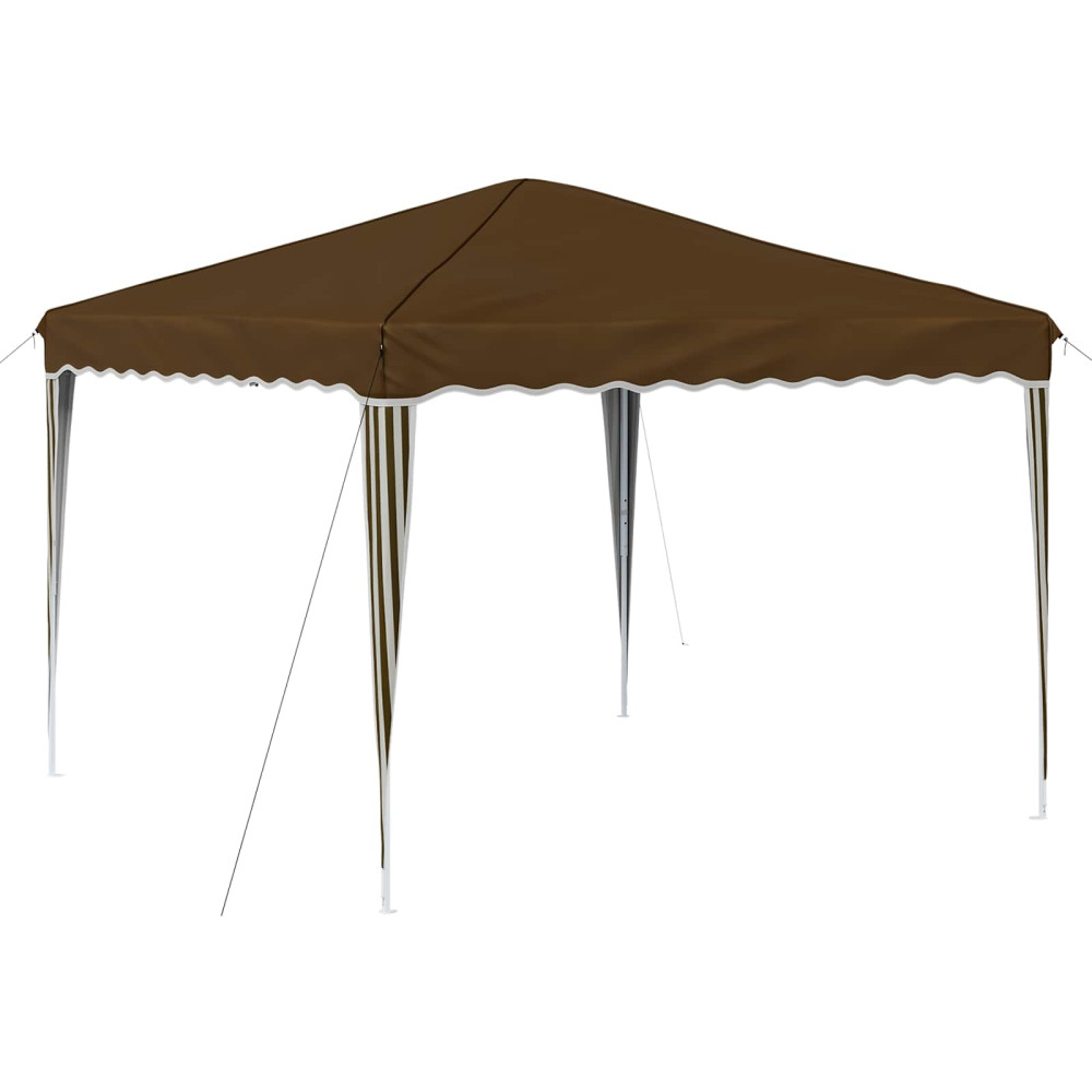 Produktbild för Pop-up Partytält 288 x 288 x 245 cm Taupe Oxford Tyg