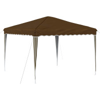 Produktbild för Pop-up Partytält 288 x 288 x 245 cm Taupe Oxford Tyg