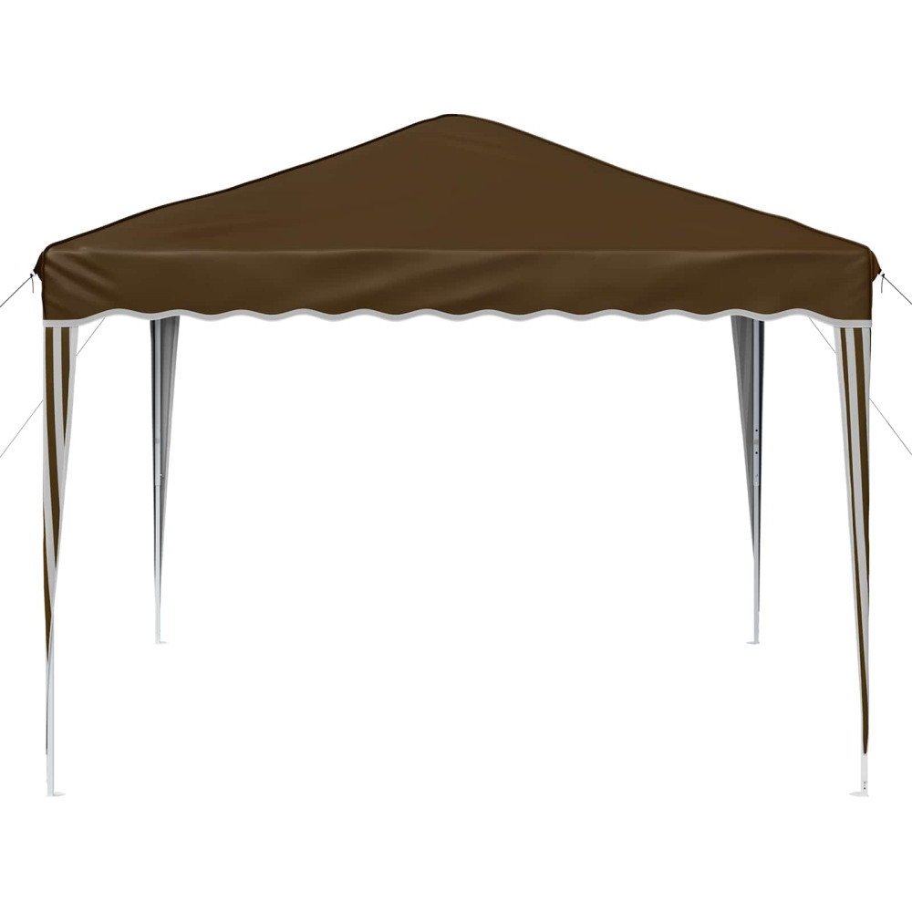 Produktbild för Pop-up Partytält 288 x 288 x 245 cm Taupe Oxford Tyg