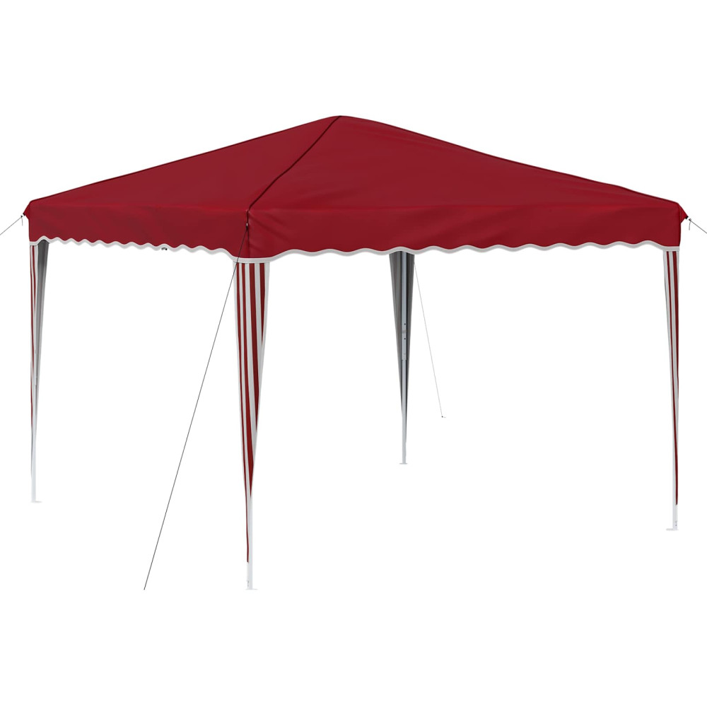 Produktbild för Pop-up Partytält 288 x 288 x 245 cm Vinröd Oxford Tyg