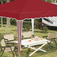 Produktbild för Pop-up Partytält 288 x 288 x 245 cm Vinröd Oxford Tyg