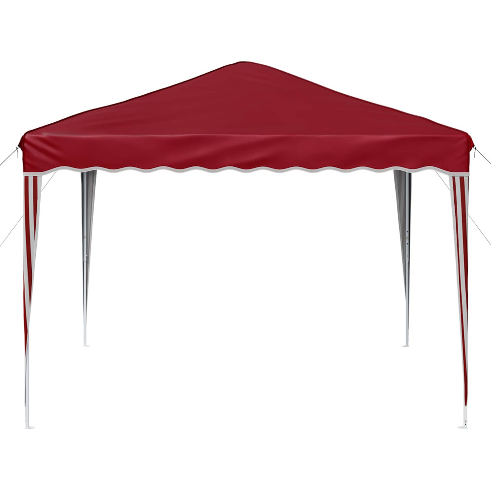 Produktbild för Pop-up Partytält 288 x 288 x 245 cm Vinröd Oxford Tyg