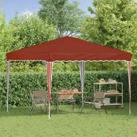 Produktbild för Pop-up Partytält 288 x 288 x 245 cm Terracotta Oxford Tyg