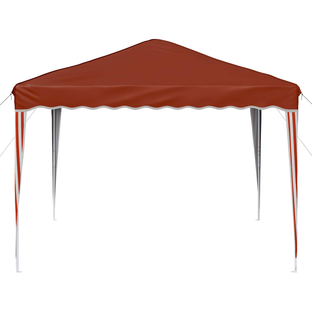 Produktbild för Pop-up Partytält 288 x 288 x 245 cm Terracotta Oxford Tyg