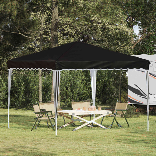 vidaXL Pop-up Partytält 288 x 288 x 245 cm Svart Oxford Tyg