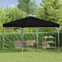 Produktbild för Pop-up Partytält 288 x 288 x 245 cm Svart Oxford Tyg