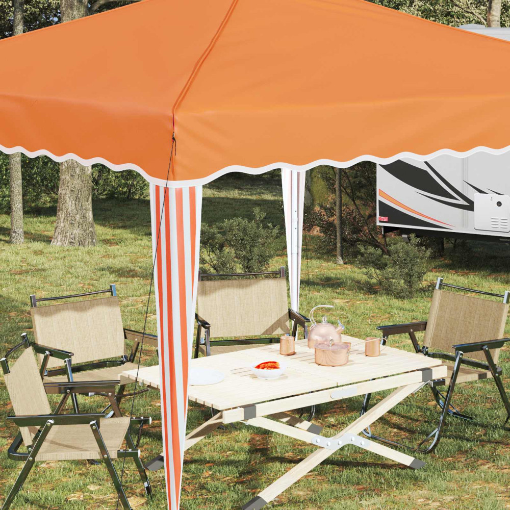 Produktbild för Pop-up Partytält 288 x 288 x 245 cm Orange Oxford Tyg