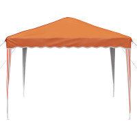 Produktbild för Pop-up Partytält 288 x 288 x 245 cm Orange Oxford Tyg
