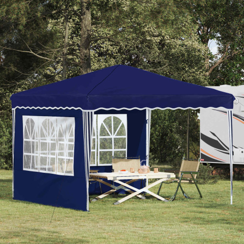 vidaXL Pop-up Partytält 288 x 288 x 245 cm Blå Oxford Tyg