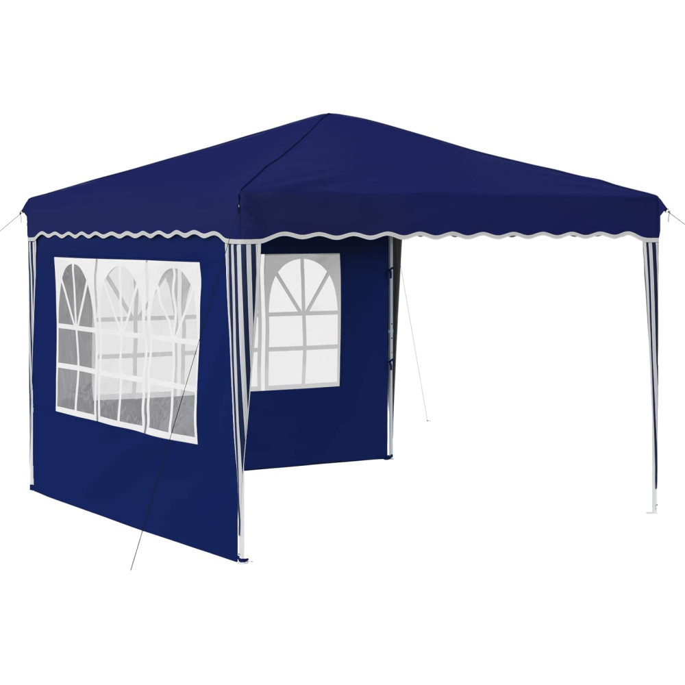Produktbild för Pop-up Partytält 288 x 288 x 245 cm Blå Oxford Tyg