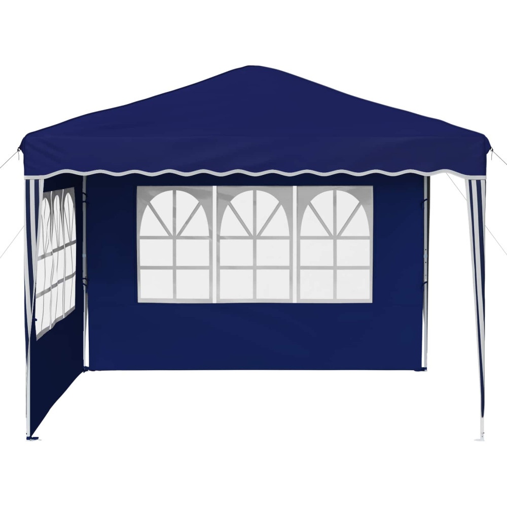Produktbild för Pop-up Partytält 288 x 288 x 245 cm Blå Oxford Tyg
