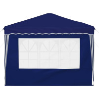 Produktbild för Pop-up Partytält 288 x 288 x 245 cm Blå Oxford Tyg