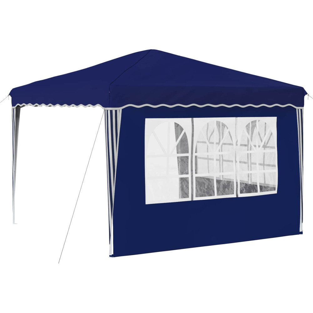 Produktbild för Pop-up Partytält 288 x 288 x 245 cm Blå Oxford Tyg