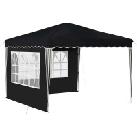 Produktbild för Pop-up Partytält 288 x 288 x 245 cm Antracit Oxford Tyg