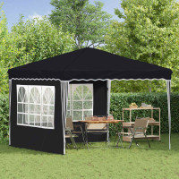 Produktbild för Pop-up Partytält 288 x 288 x 245 cm Antracit Oxford Tyg