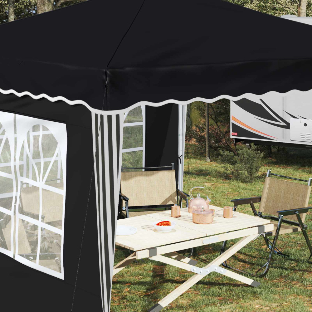 Produktbild för Pop-up Partytält 288 x 288 x 245 cm Antracit Oxford Tyg