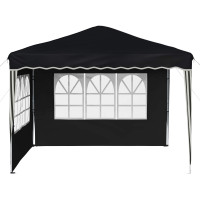 Produktbild för Pop-up Partytält 288 x 288 x 245 cm Antracit Oxford Tyg