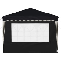 Produktbild för Pop-up Partytält 288 x 288 x 245 cm Antracit Oxford Tyg