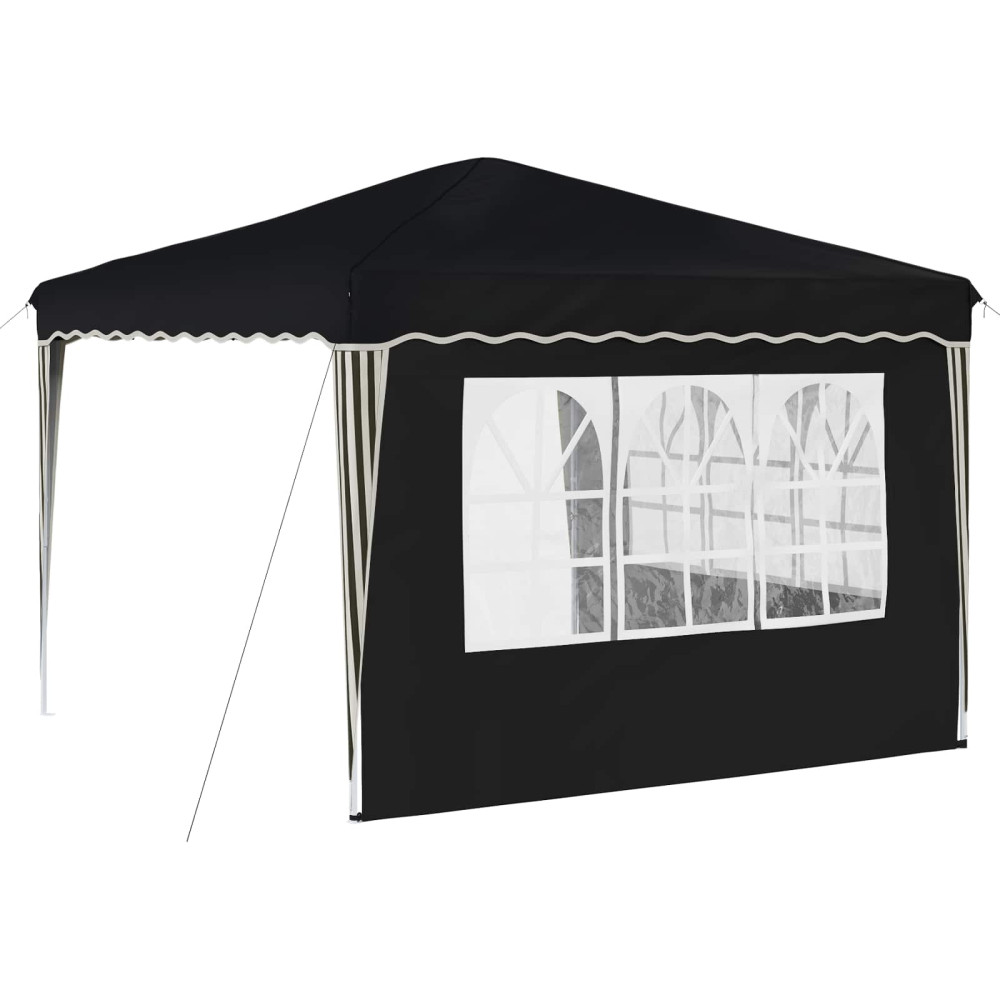 Produktbild för Pop-up Partytält 288 x 288 x 245 cm Antracit Oxford Tyg