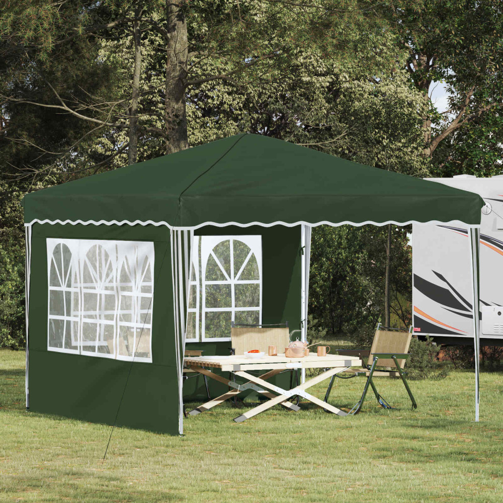 Produktbild för Pop-up Partytält 288 x 288 x 245 cm Grön Oxford Tyg