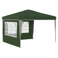 Produktbild för Pop-up Partytält 288 x 288 x 245 cm Grön Oxford Tyg