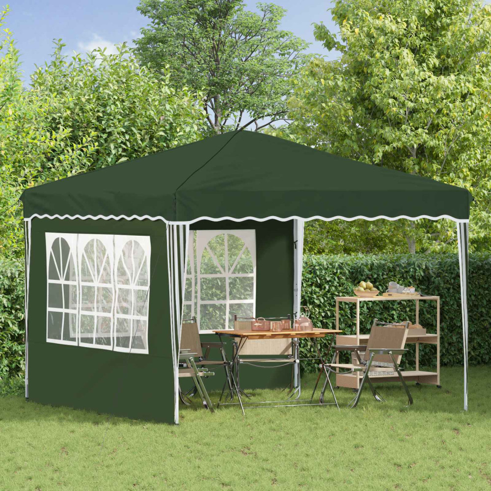 Produktbild för Pop-up Partytält 288 x 288 x 245 cm Grön Oxford Tyg