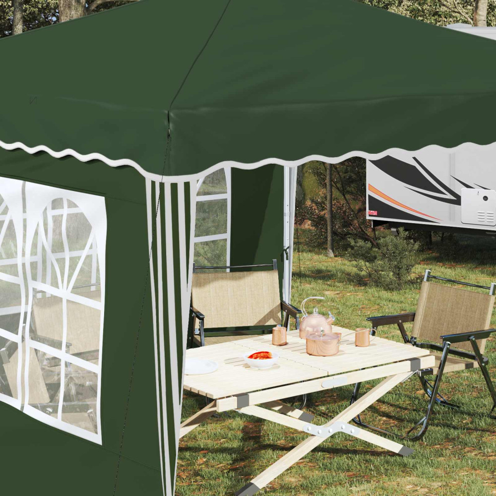 Produktbild för Pop-up Partytält 288 x 288 x 245 cm Grön Oxford Tyg