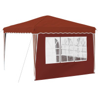 Produktbild för Pop-up Partytält 288 x 288 x 245 cm Terracotta Oxford Tyg