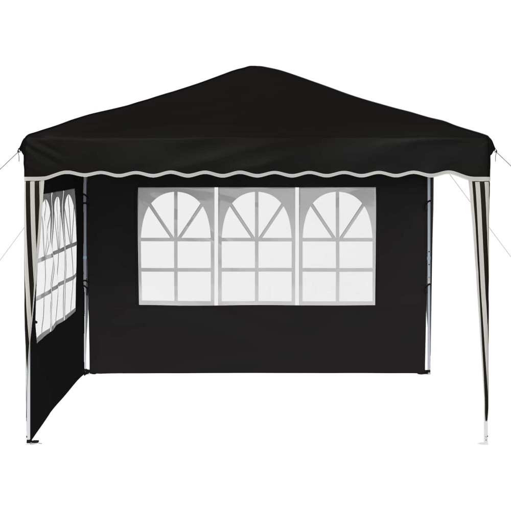 Produktbild för Pop-up Partytält 288 x 288 x 245 cm Svart Oxford Tyg