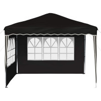 Produktbild för Pop-up Partytält 288 x 288 x 245 cm Svart Oxford Tyg