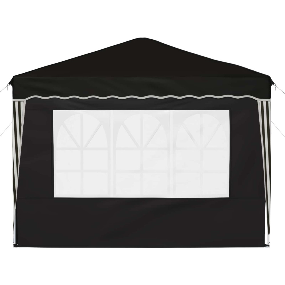 Produktbild för Pop-up Partytält 288 x 288 x 245 cm Svart Oxford Tyg