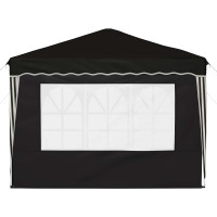 Produktbild för Pop-up Partytält 288 x 288 x 245 cm Svart Oxford Tyg