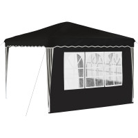 Produktbild för Pop-up Partytält 288 x 288 x 245 cm Svart Oxford Tyg