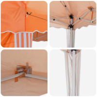 Produktbild för Pop-up Partytält 288 x 288 x 245 cm Orange Oxford Tyg