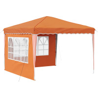 Produktbild för Pop-up Partytält 288 x 288 x 245 cm Orange Oxford Tyg