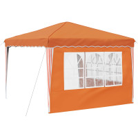 Produktbild för Pop-up Partytält 288 x 288 x 245 cm Orange Oxford Tyg