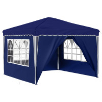 Produktbild för Pop-up Partytält 288 x 288 x 245 cm Blå Oxford Tyg
