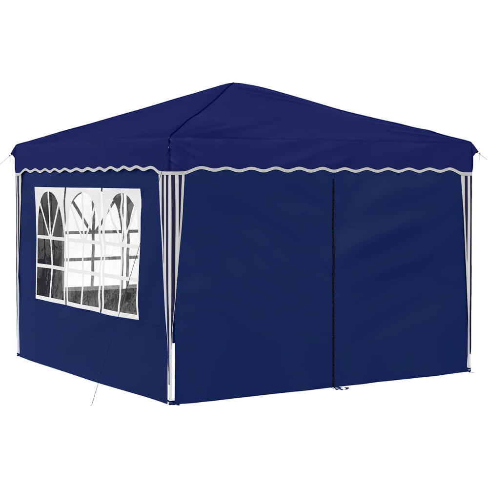 Produktbild för Pop-up Partytält 288 x 288 x 245 cm Blå Oxford Tyg