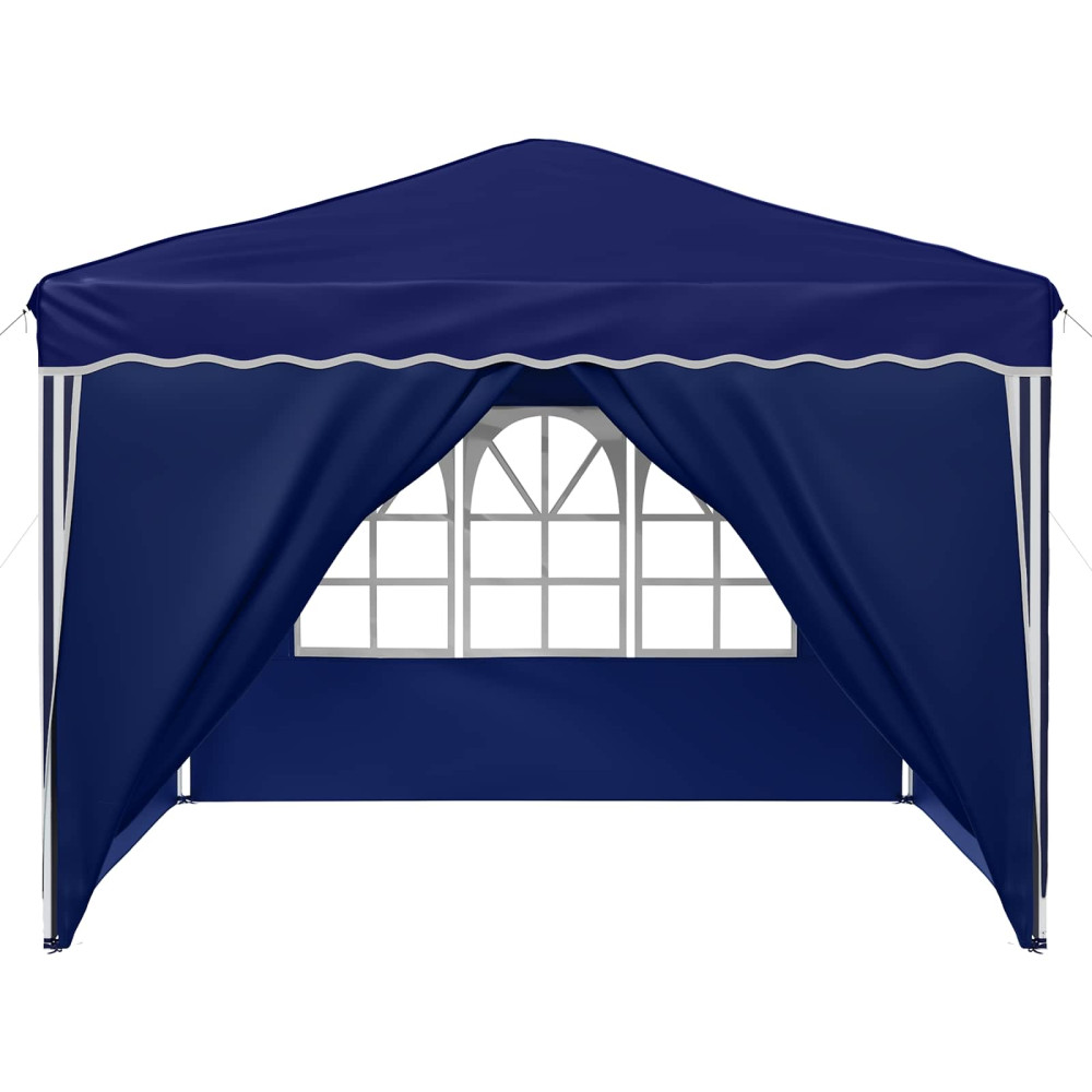 Produktbild för Pop-up Partytält 288 x 288 x 245 cm Blå Oxford Tyg