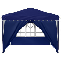 Produktbild för Pop-up Partytält 288 x 288 x 245 cm Blå Oxford Tyg