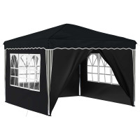 Produktbild för Pop-up Partytält 288 x 288 x 245 cm Antracit Oxford Tyg