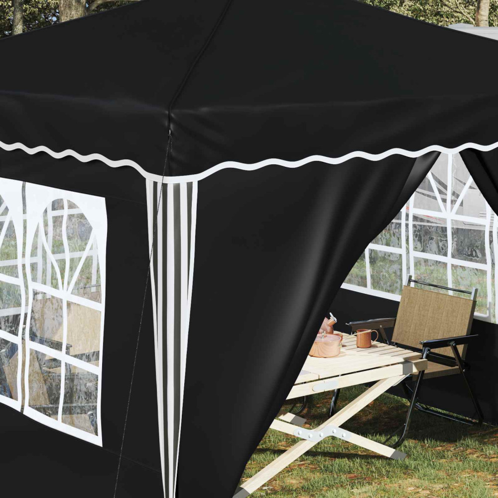 Produktbild för Pop-up Partytält 288 x 288 x 245 cm Antracit Oxford Tyg