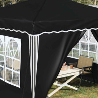 Produktbild för Pop-up Partytält 288 x 288 x 245 cm Antracit Oxford Tyg