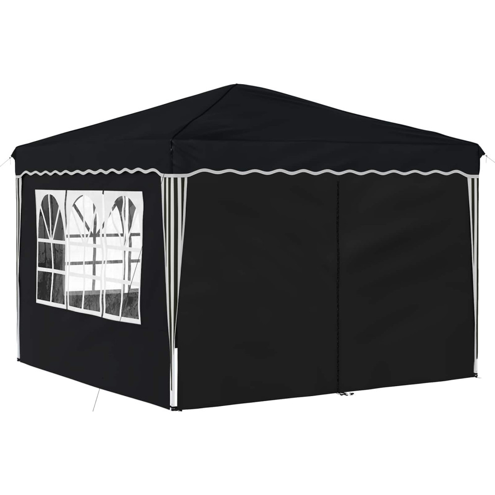 Produktbild för Pop-up Partytält 288 x 288 x 245 cm Antracit Oxford Tyg